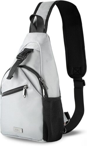 AMJ Tactical Chest Sling Bag for Men,Theft Crossbody Bag,Lightweight Hiking Shoulder Pack for Cycling, Travel, Camping