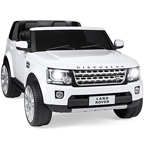 12V Land Rover Ride-On Car Toy with Remote & MP3 – White