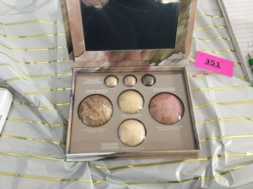 Baked Face and Eye Makeup Palette with Bronzer, Blush, 2 Highlighters & 3 Eyeshadows, Smooth Blendable Powder, Neutral Shades, Travel Compact Gift Set for Women