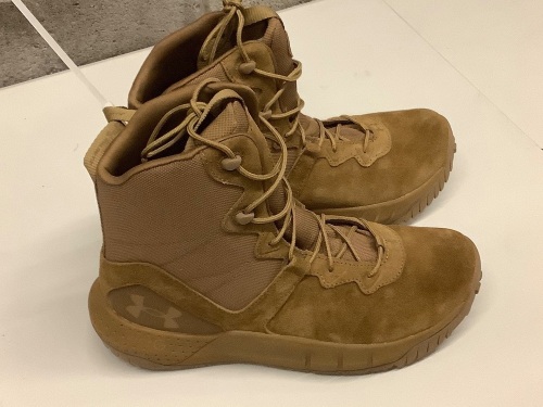 Under Armor Mens Leather Tactical Boots - Size 10  - Lot 96