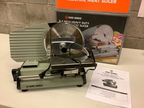 Game Winner® 8.7" Heavy-Duty Electric Meat Slicer - Lot 106