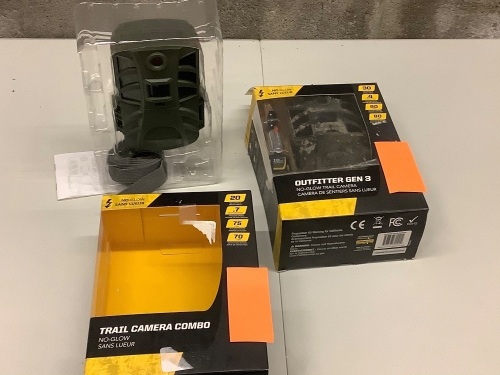 Lot of (2) Outfitter Gen 3 30 MP Black IR Game Camera - Does Not Include SD Cards - Lot 124