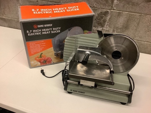 Game Winner 8.7" Heavy-Duty Electric Meat Slicer - Lot 126