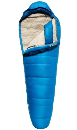 Kelty Cosmic Down 20° Mummy Sleeping Bag - Small imperfection on side of storage bag - Lot 136