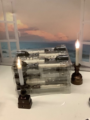 Lot of (12) Battery Powered candles with Timer/Sensor - Lot 188