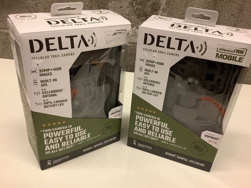 Lot of (2) Moultrie Mobile Delta Cellular Trail Cameras - Lot 198