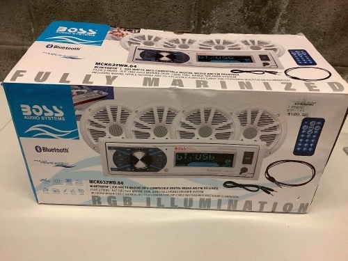 Boss Audio AM/FM MP3 Mechless Receiver with Bluetooth and 4 Speakers - Lot 206