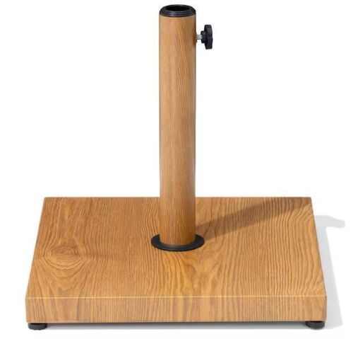 Crestlive Products 40 lbs. Cement Patio Umbrella Base in Echo Teak