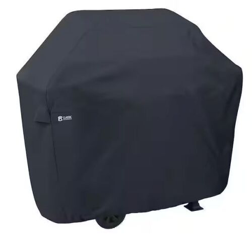 Classic Accessories Classic 44 in. L x 22 in. D x 44 in. H BBQ Grill Cover in Black