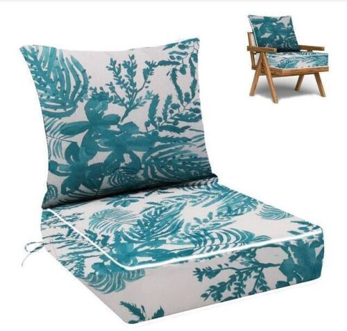 Lot of (2) Dttra Outdoor Deep Seat Cushion Set, 24 x 24 x 6 in
