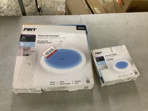 Lot of (2) Feit Electric Artificial Skylight Lights