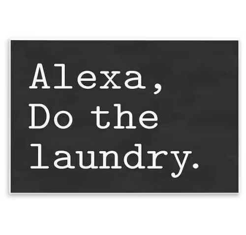 Alexa, Do the Laundry Wall Art, 10 in. x 15 in.
