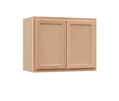 Hampton Bay Recessed Panel 30 in. W x 12 in. D x 24 in. H Assembled Wall Bridge Kitchen Cabinet in Unfinished