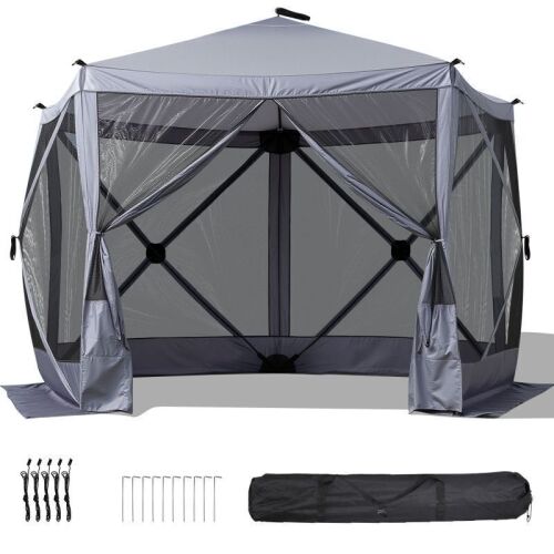 10x10ft Instant Pop-Up Screen Tent with Mosquito Netting