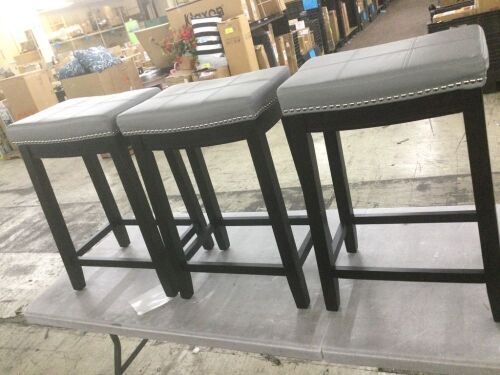 26" Bar Stools, Set of 3