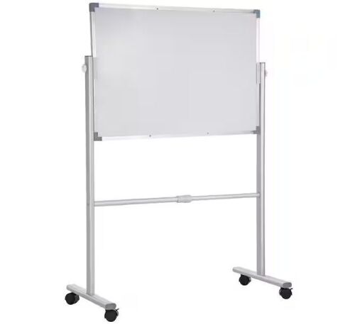 Aluminum Framed Mobile Magnetic Whiteboard, 43.3 in. x 36 in.