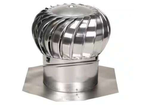 Air Vent 14 in. Mill Aluminum Internally Braced Wind Roof Turbine