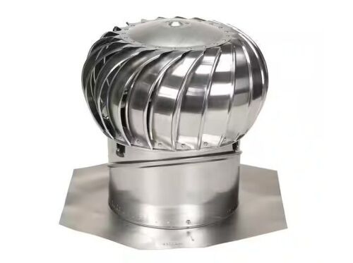 Air Vent 14 in. Mill Aluminum Internally Braced Wind Roof Turbine