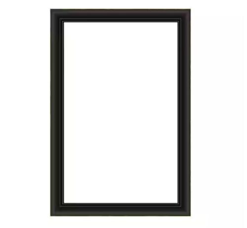 Oil Rubbed Bronze 25.25 in. W x 37.25 in. H Bathroom Mirror Frame Border Kit-Fits a 24 x 36 Mirror