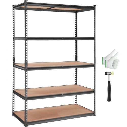 VEVOR 5-Tier Adjustable Storage Shelving Unit, 2000 lbs Capacity, 48" L x 24" W x 72"