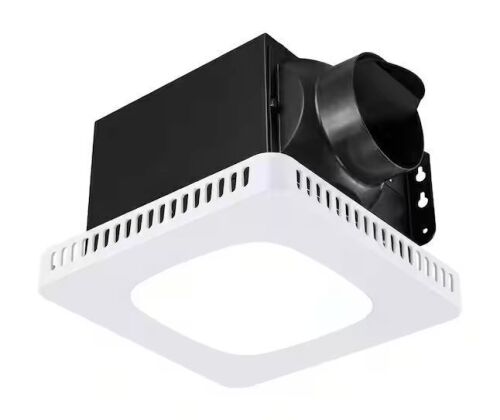 VEVOR 110 CFM Bathroom Exhaust Fan with LED Light Bathroom Vent 3 Gear Color Temp
