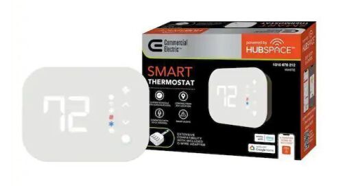 Commercial Electric Wi-Fi and Bluetooth Enabled Smart Programmable Thermostat with Schedules Powered by Hubspace