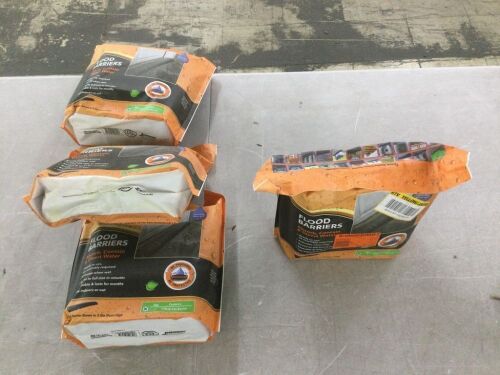 Lot of (4) Quick Dam Water Activated 17 ft. Flood Barrier