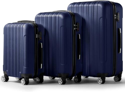 Set of 3 Hardside Carry on Suitcase with Spinner Wheels