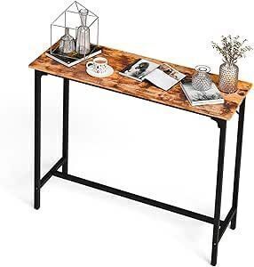 VINGLI 43 Inch High Top Narrow Bar Table