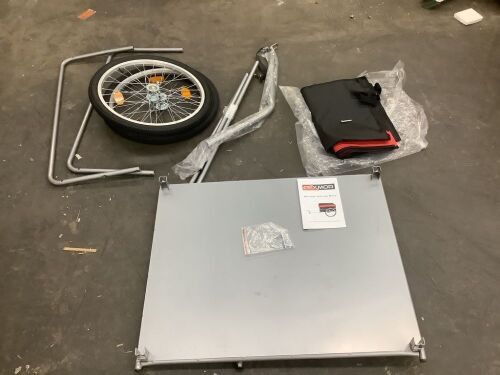 PEXMOR Folding Bike Cargo Trailer Waterproof with 20" Wheels - Missing Hardware