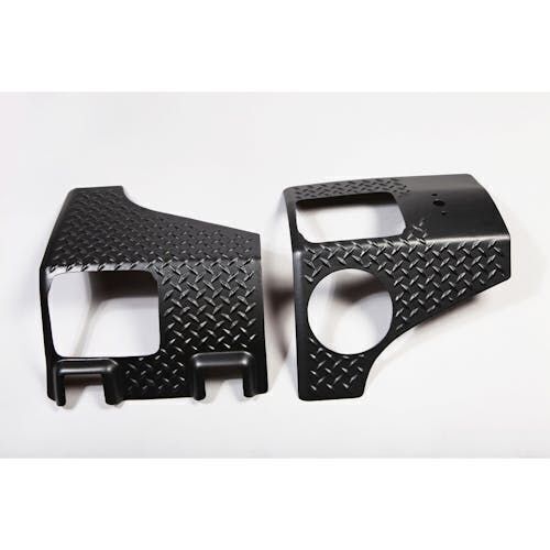 Rugged Ridge Plastic Body Armor Rear Corner Guards for 07-16 Jeep 4-Door Wrangler