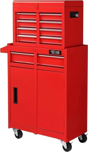 5-Drawer Rolling Tool Chest with Detachable Top