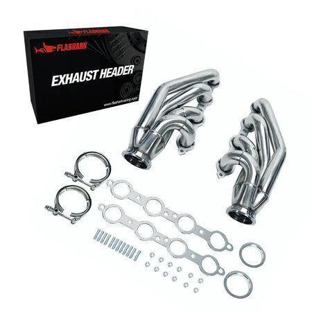 Exhaust Header for 1998-2014 Chevrolet LS1/LS2/LS3/LS6, Cadillac CTS, Pontiac Firebird/GTO LSX V8