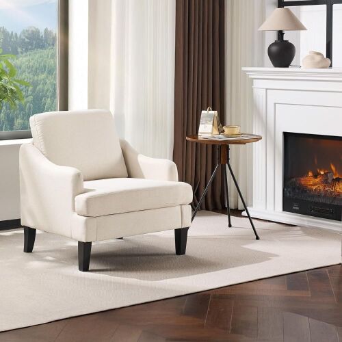 VINGLI Upholstered Accent Arm Chair