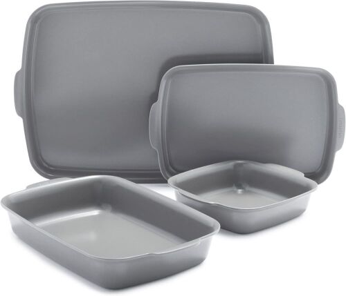 GreenPan Premiere Ovenware Healthy Ceramic Nonstick 4 Piece Bakeware Set