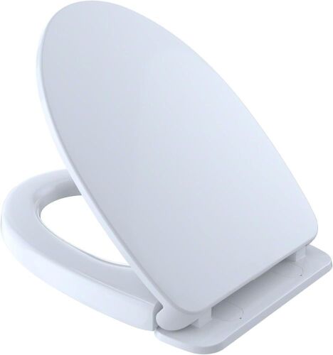 TOTO SoftClose Slow Close Elongated Toilet Seat and Lid, Cotton White