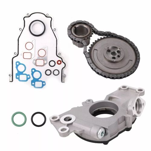 LS High Volume Oil Pump Parts Change Kit+Gaskets & Timing Chain RTV 5.3L 6.0L KE