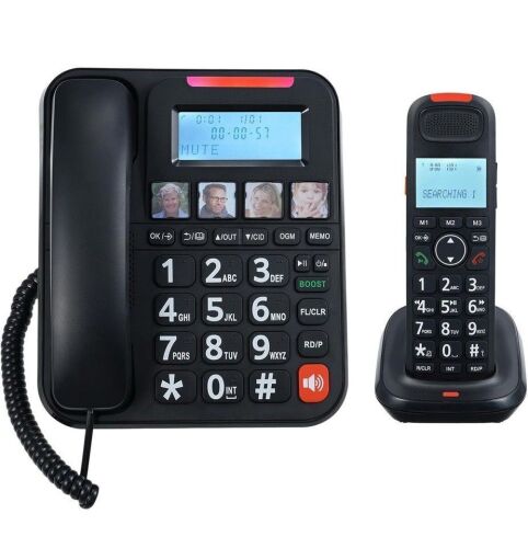 Desk Telephone and Wireless Extension Bundle