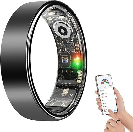 BENIO Gen 2 Smart Ring for Women & Men, Heart Rate,Fitness Tracker with Sleep，Step/Sleep/Blood Oxygen/Heart Rate Tracker, 5ATM Waterproof