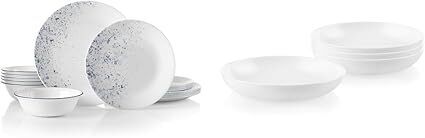 Corelle Vitrelle Dinnerware Set, Indigo Speckle