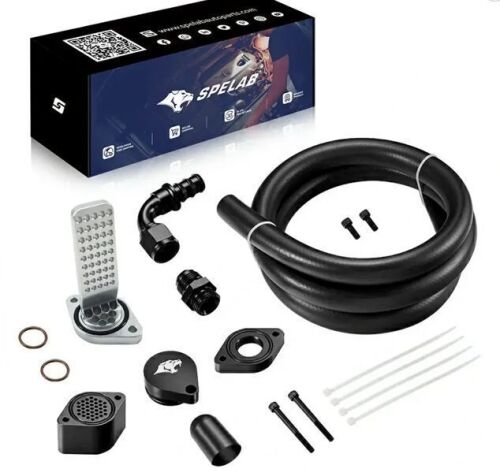 SPELAB Enhanced CCV/PCV Reroute/Delete Engine Ventilation Kit For 11-25 Ford 6.7L Powerstroke
