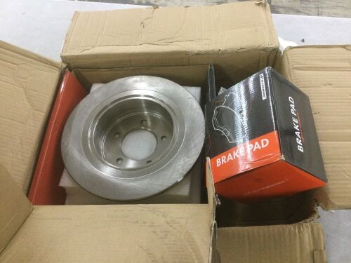 A-Premium Front & Rear Disc Brake Rotors & Ceramic Pads
