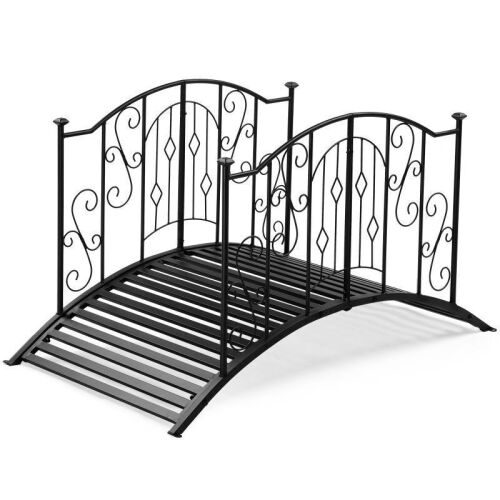 4ft Wrought Iron Arched Bridge Railing