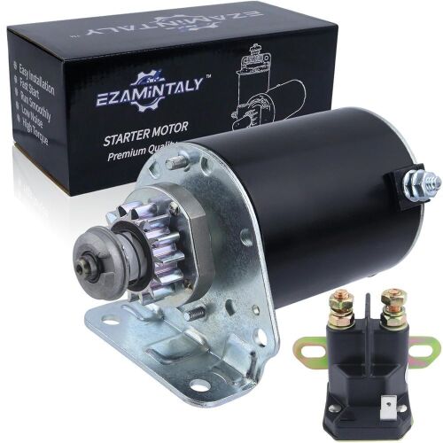 Starter Motor & Solenoid Relay for Cub Cadet RZT17 RZT42 2004-2006, 1600 1800 1999, LT1018 2004