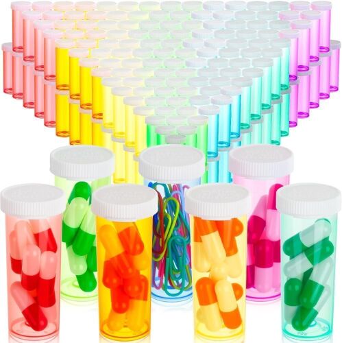 280 Pcs Empty Pill Bottles with Caps, 6 Dram