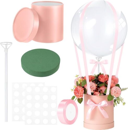 DIY Hot Air Balloon Surprise Gift Box with 20'' Bubble