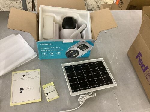 V380 Max 4G Dual Lens Solar PTZ Mini Outdoor Camera With Auto Tracking
