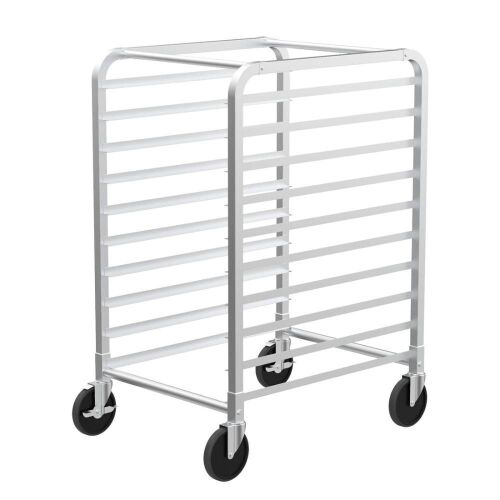 ROVSUN 10-Tier Stainless Steel 26 Inches Wide Bun Pan Sheet Rack