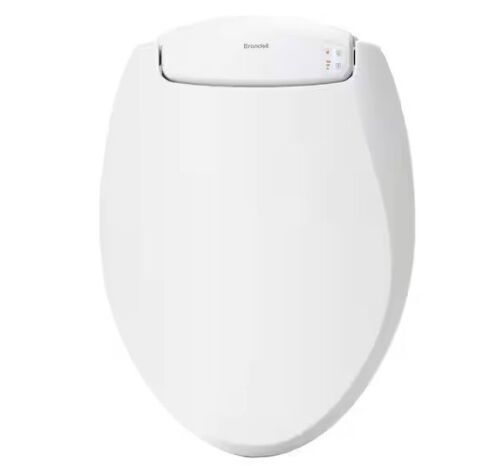 Brondell LumaWarm Heated Nightlight Elongated Closed Front Toilet Seat in White