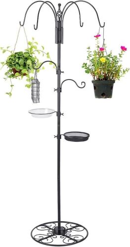 Adjustable Shepherd Hook Stand, 34"- 55"